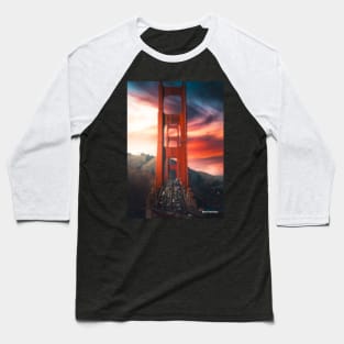 Golden Gate Bridge San Francisco | Miniature World Baseball T-Shirt